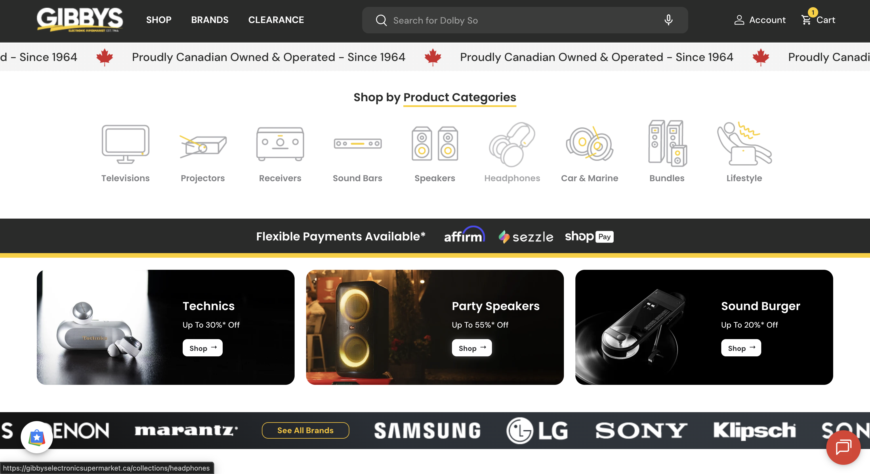 Gibbys Electronic Supermarket desktop screenshot 2