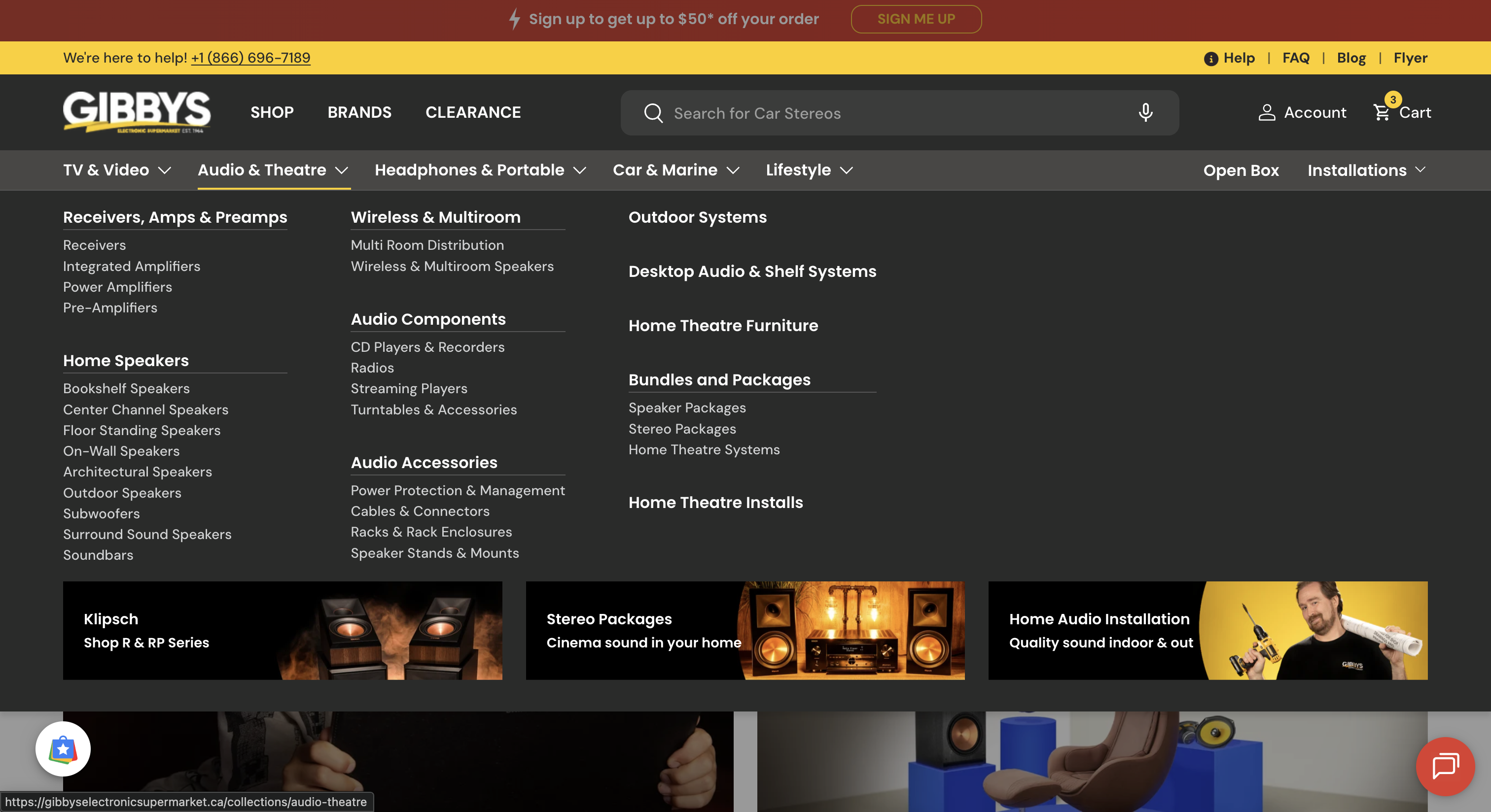 Gibbys Electronic Supermarket desktop screenshot 3