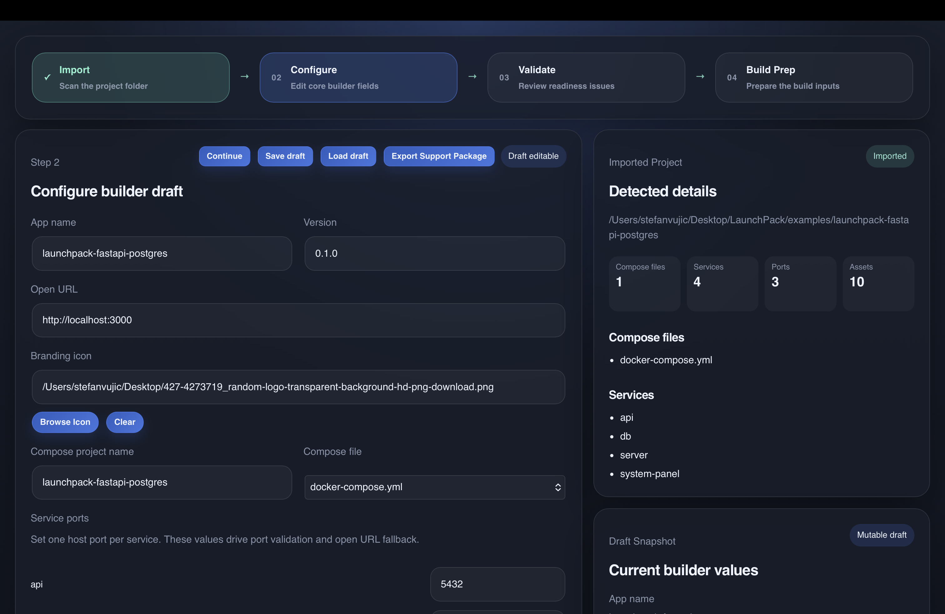 LaunchPack screenshot 2